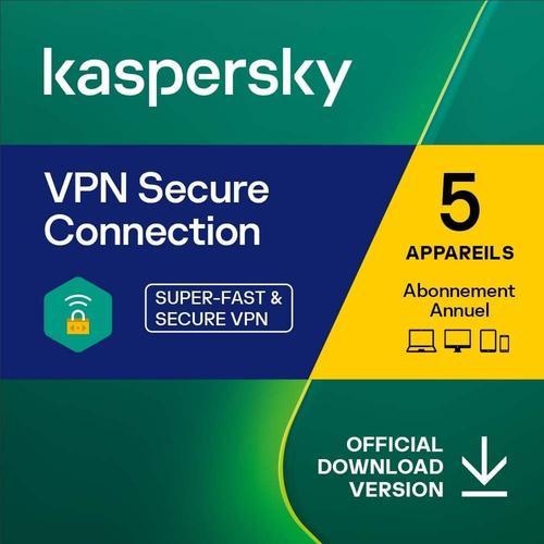 Kaspersky Vpn Secure Connection - Multidevice 5 App 1 An - Pc Mac A... on Productcaster.