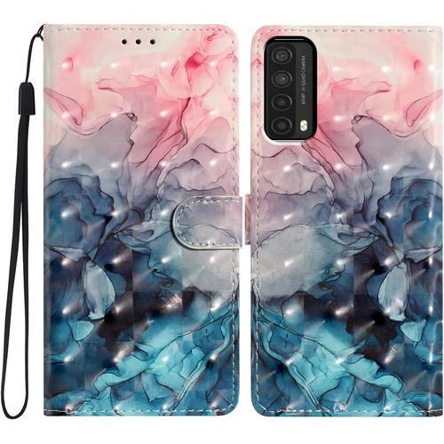 Étui Pour Huawei P Smart 2021 6,67 Pouces 3d Conception Pu Cuir Hou... on Productcaster.