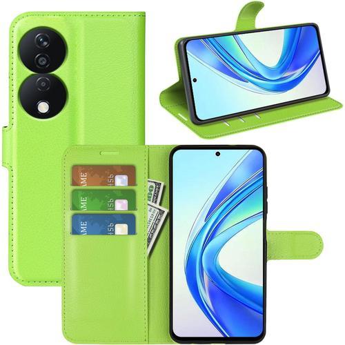 Étui Pour Honor X7b 6,8 Pouces Pu Cuir Housse Flip Coque Litchi Mot... on Productcaster.