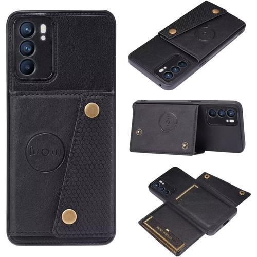 Coque Portefeuille Pour Oppo Reno 6 5g, Etui En Cuir Pu Avec Couver... on Productcaster.