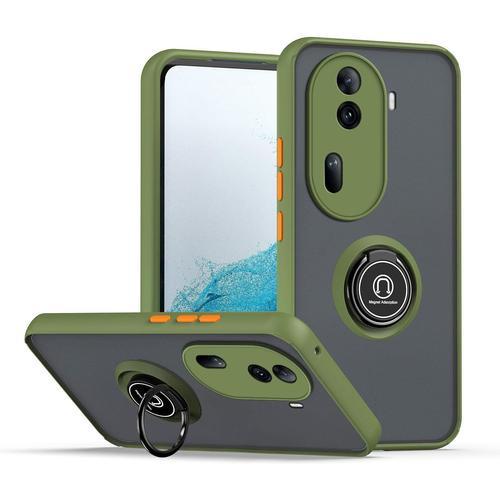 Coque Pour Oppo Reno 11 5g, Etui Téléphone Antichoc Avec Anneau De ... on Productcaster.