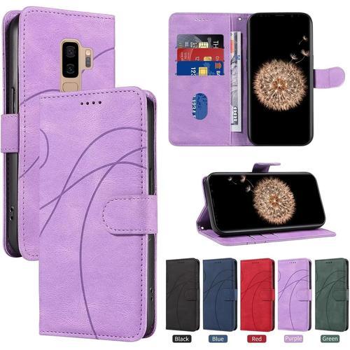 Coque Pour Samsung Galaxy S9 Plus,Housse En Cuir Samsung Galaxy S9 ... on Productcaster.