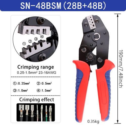 SN-48BSM - 6 mm²), pour bornes et prises isolées à canon ouvert on Productcaster.