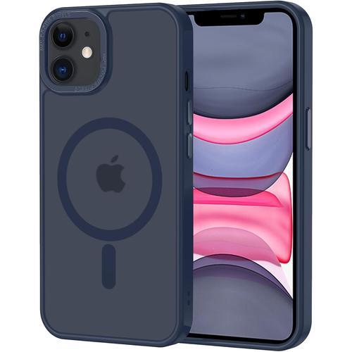 Coque Pour Iphone 11 Magnétique Pour Magsafe, Étui Mat Translucide ... on Productcaster.