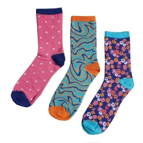 X3 Chaussettes Violet/Rose Femme Vero Moda Multi on Productcaster.