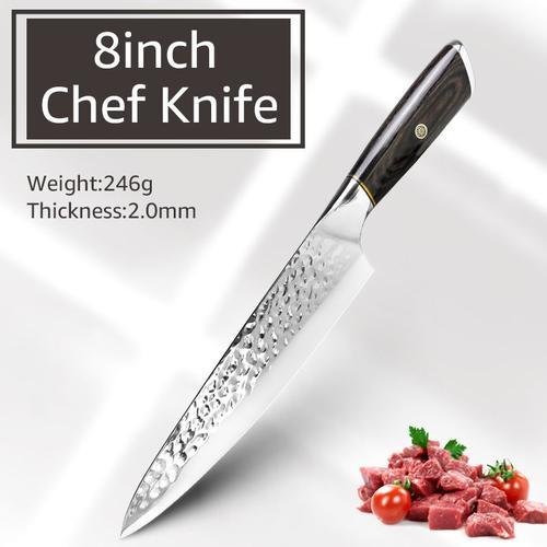 Couteau De Chef 8inch - Couteau De Cuisine De 7 Pouces, Ustensile C... on Productcaster.