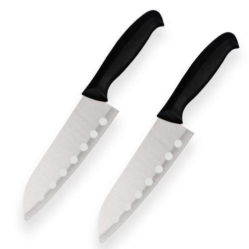 7.5 Pouce - Couteaux Santoku À Sept Trous En Acier Inoxydable, Cuis... on Productcaster.