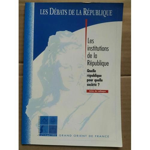 Les Débats De La République Grand Orient De France N1 Avril 1995 on Productcaster.