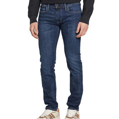 Jean Slim Bleu Foncé Homme Pepe Jeans Hatch on Productcaster.