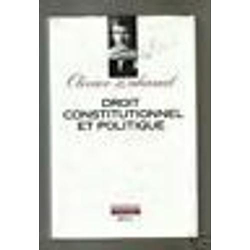 Droit Constitutionnel Et Politique O Duhamel on Productcaster.