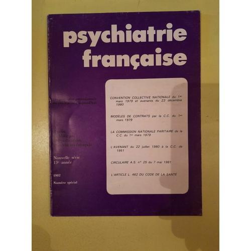 Psychiatrie Française Numéro Spécial on Productcaster.