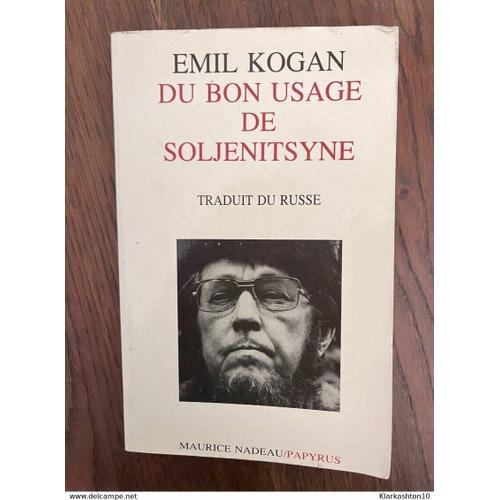 Du Bon Usage De Soljenitsyne on Productcaster.