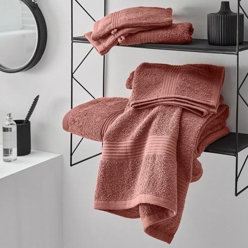 Drap De Bain En Coton "Essential" - Terracotta - 90 X 150 Cm on Productcaster.