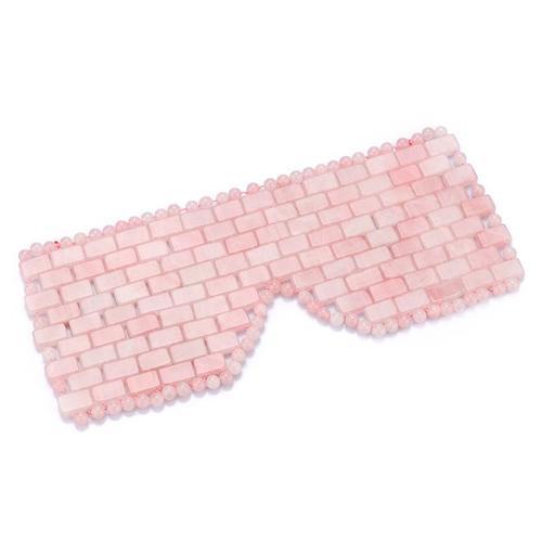 Pink 1pcs - Masque Pour Les Yeux En Pierre'émeraude, À Quartz Natur... on Productcaster.