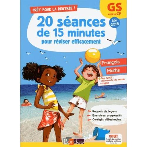 20 Séances De 15 Minutes Pour Réviser Efficacement, Gs Vers Le Cp on Productcaster.