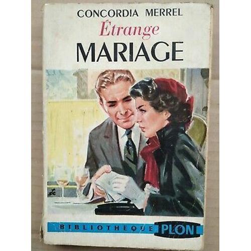 Étrange Mariage Bibliothèque Plon on Productcaster.