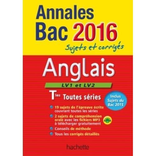 Anglais Lv1 Et Lv2 Tles Toutes Séries - Sujets Et Corrigés on Productcaster.