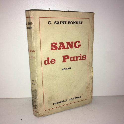 G Saint Bonnet Sang De Paris Roman on Productcaster.