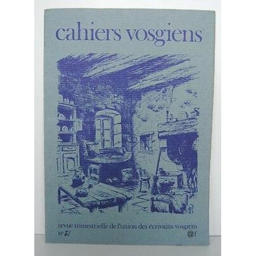 Cahiers Vosgiens N59 De Revue De L'union Des Écrivains Vosgiens Vos... on Productcaster.