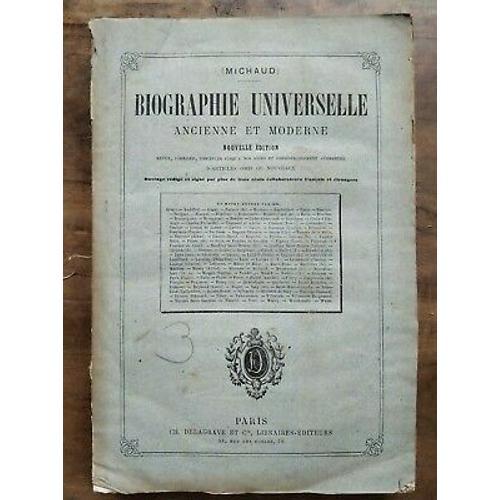 Biographie Universelle - Ancienne Et Moderne Tome 3 Et Cie on Productcaster.