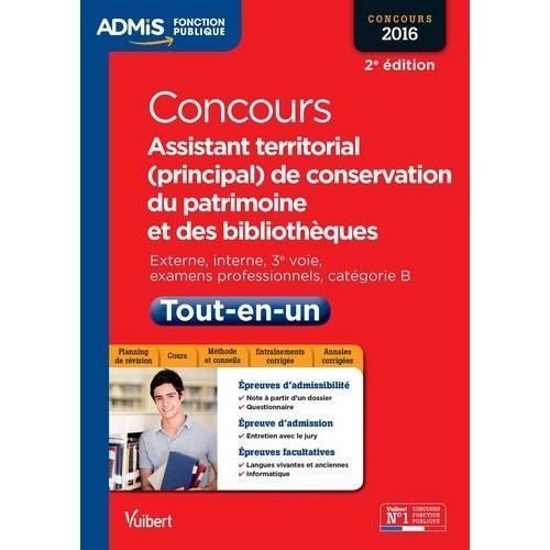 Concours Assistant Territorial (Principal) De Conservation Du Patri... on Productcaster.