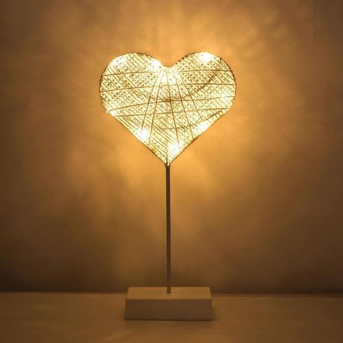 Lampe De Bureau Décorative, Lampe De Chevet Led En Forme De C?ur Al... on Productcaster.