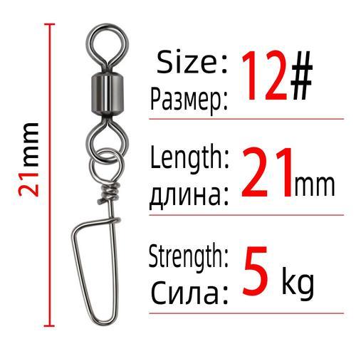 20pcs - Taille 12 - Dndyuju, Connecteur De Pêche, Pivots, Goupille ... on Productcaster.