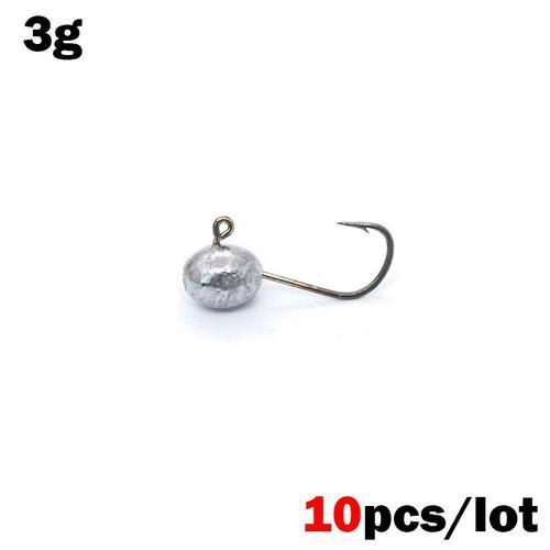 Taille 4 - 3g - Hameçon De Pêche À Tête Plombée, Lot De 10 Pièces, ... on Productcaster.