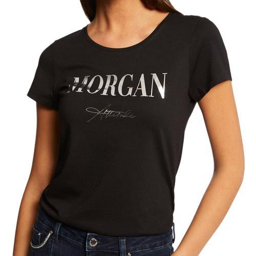 T-Shirt Noir Femme Morgan Datti on Productcaster.