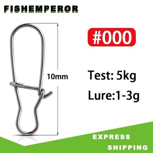 50pcs - S000 - Wedkarstwo Lèvent De Pêche En Acier Inoxydable, Clip... on Productcaster.