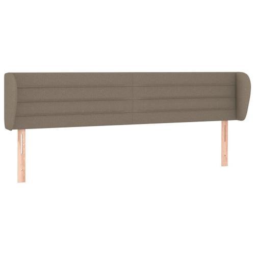 Vidaxl T?Te De Lit Avec Oreilles Taupe 163x23x78/88 Cm Tissu on Productcaster.