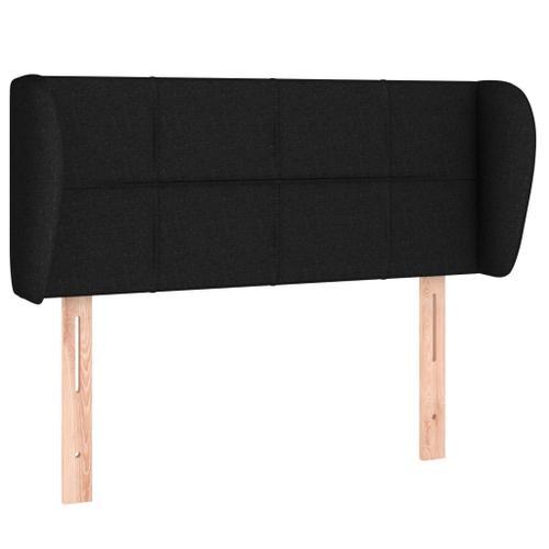 Vidaxl Tête De Lit Avec Oreilles Noir 103x23x78/88 Cm Tissu on Productcaster.