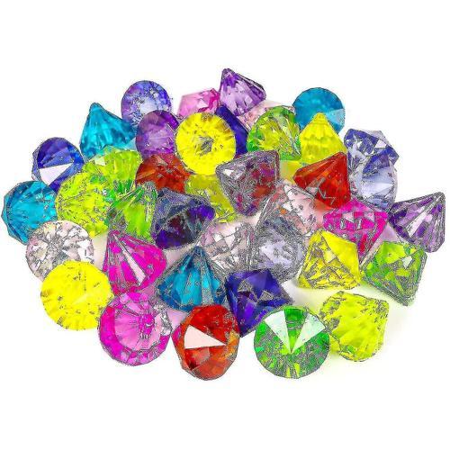 Gemmes de diamants acryliques, pierres précieuses multicolores pour... on Productcaster.