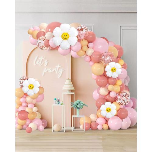 Ballon Kit Rose Confettis Ballon Latex Ballon Marguerite Kit Annive... on Productcaster.