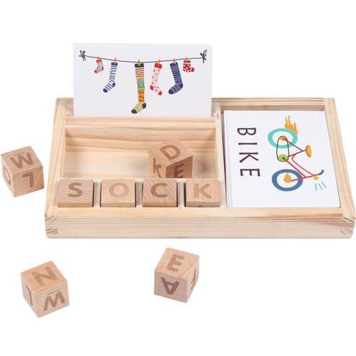 Jeu D'Orthographe En Bois Pour Enfants De 4 À 6 Ans, Jeu De Let... on Productcaster.