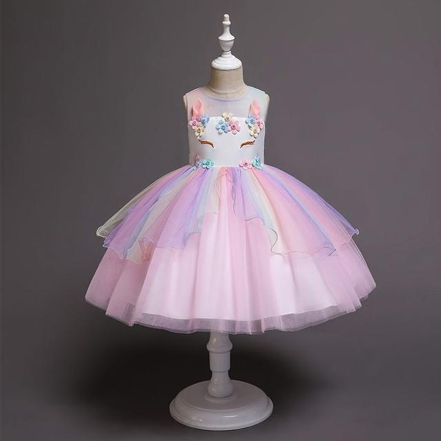 Fille Princesse Licorne Tutu Jupe Bébé Robe De Mariée Fête Annivers... on Productcaster.