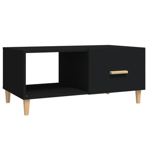 Vidaxl Table Basse Noir 89,5x50x40 Cm Bois D'ingénierie on Productcaster.