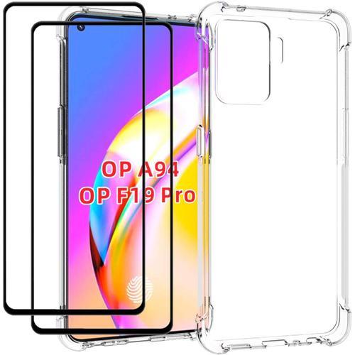 Coque Pour Oppo A94 / Oppo F19 Pro Avec 2 Pièces Verre Trempé Prote... on Productcaster.