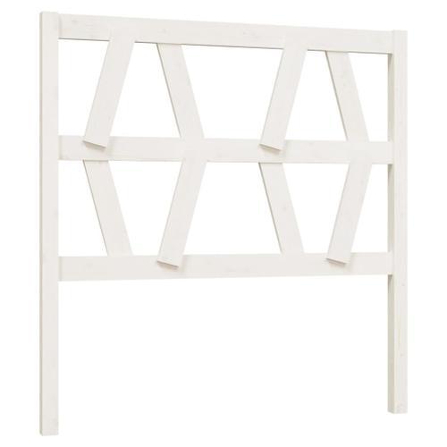 Vidaxl Tête De Lit Blanc 96x4x100 Cm Bois Massif De Pin on Productcaster.