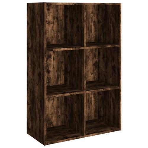 Vidaxl Bibliothèque/Buffet Chêne Fumé 66x30x98 Cm Bois D'ingénierie on Productcaster.