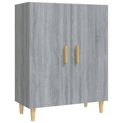 Vidaxl Buffet Sonoma Gris 70x34x90 Cm Bois D'ingénierie on Productcaster.