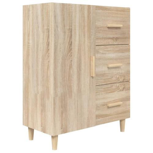 Vidaxl Buffet Chêne Sonoma 69,5x34x90 Cm Bois D'ingénierie on Productcaster.