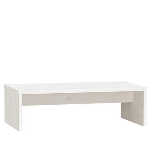 Vidaxl Support De Moniteur Blanc 50x27x15 Cm Bois De Pin Solide on Productcaster.