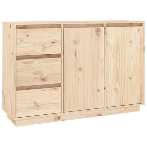 Vidaxl Buffet 111x34x75 Cm Bois Massif De Pin on Productcaster.