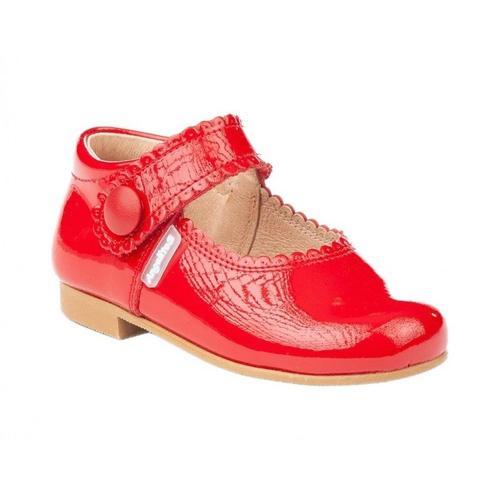 Angelitos 1502 Charol Rojo - 24 - Cuir Verni Rouge on Productcaster.