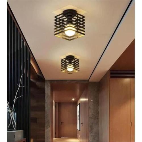 Plafonnier Industrielle Cage Lustre Suspension En Métal Fer Luminai... on Productcaster.