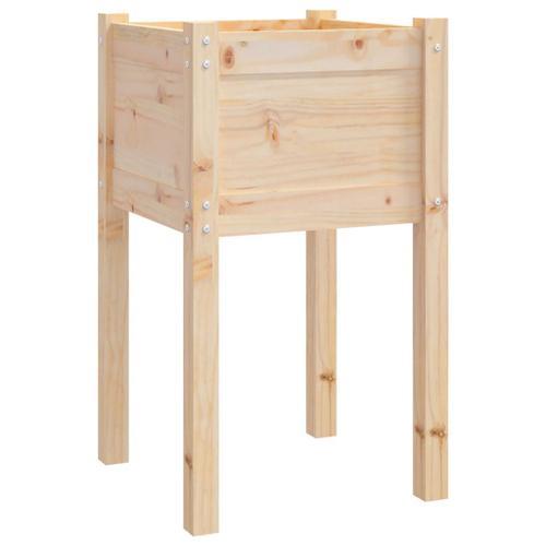 Vidaxl Jardinière D'extérieur 40x40x70 Cm Bois De Pin Massif on Productcaster.