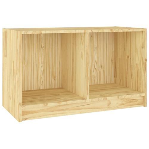 Vidaxl Meuble Tv 70x33x42 Cm Bois De Pin Massif on Productcaster.