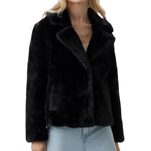 Veste En Fausse Fourrure Noir Femme Vero Moda Suialison on Productcaster.