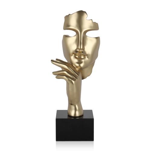 ADM - Sculpture en résine 'Visage abstrait femme' on Productcaster.